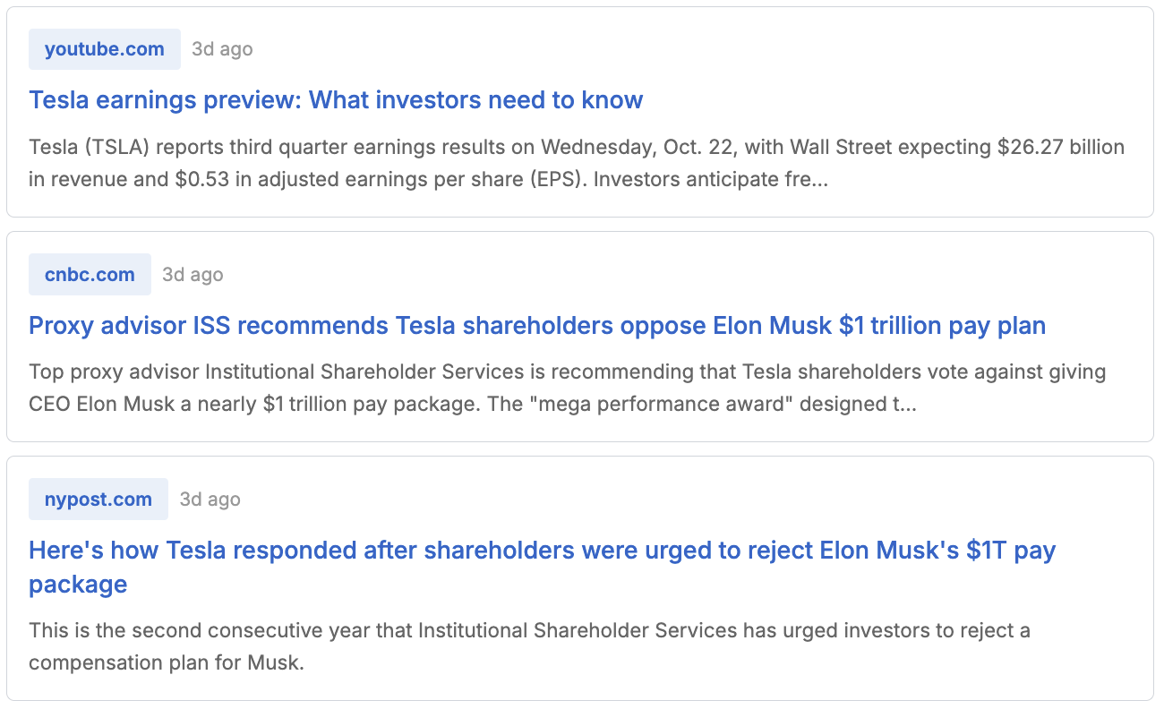 News Feature in Watchlist